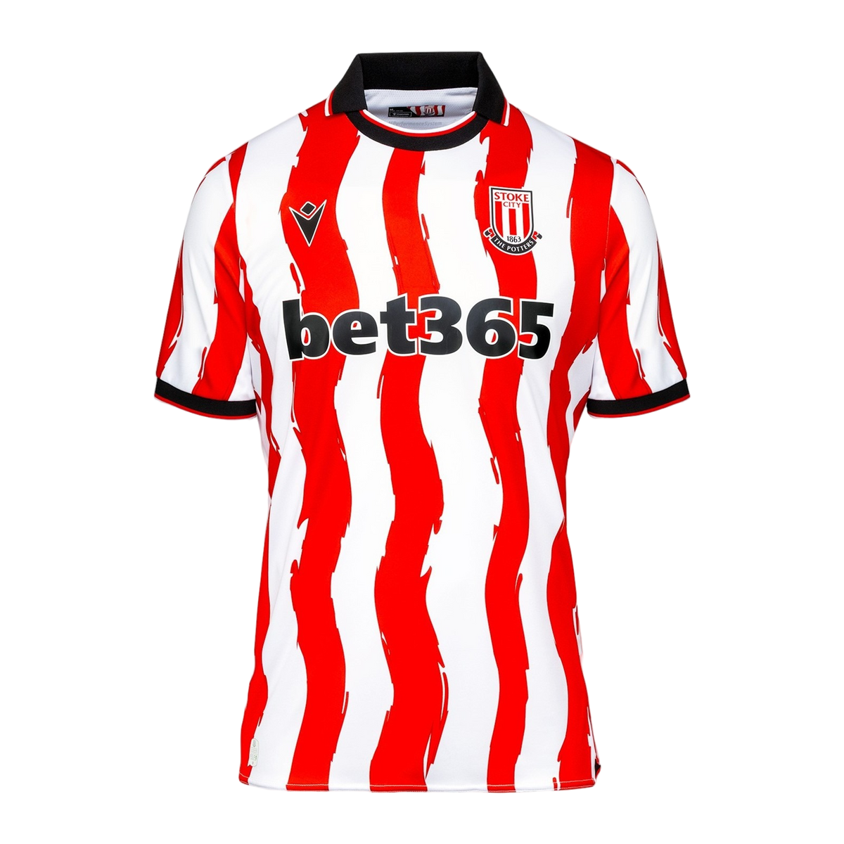 Macron Stoke City Home Shirt 2025/26 (42 Manhoef), front