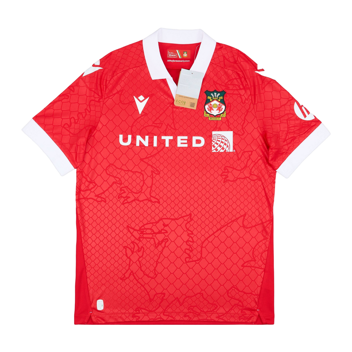 Macron Wrexham Home Shirt 2024/25, front