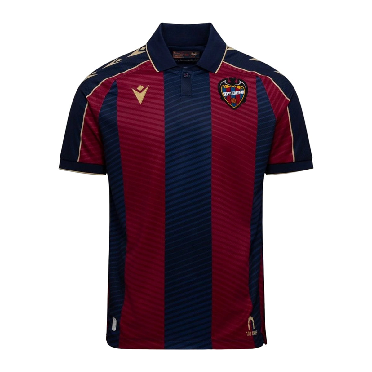 Macron Levante UD Home Shirt 2025/26, front