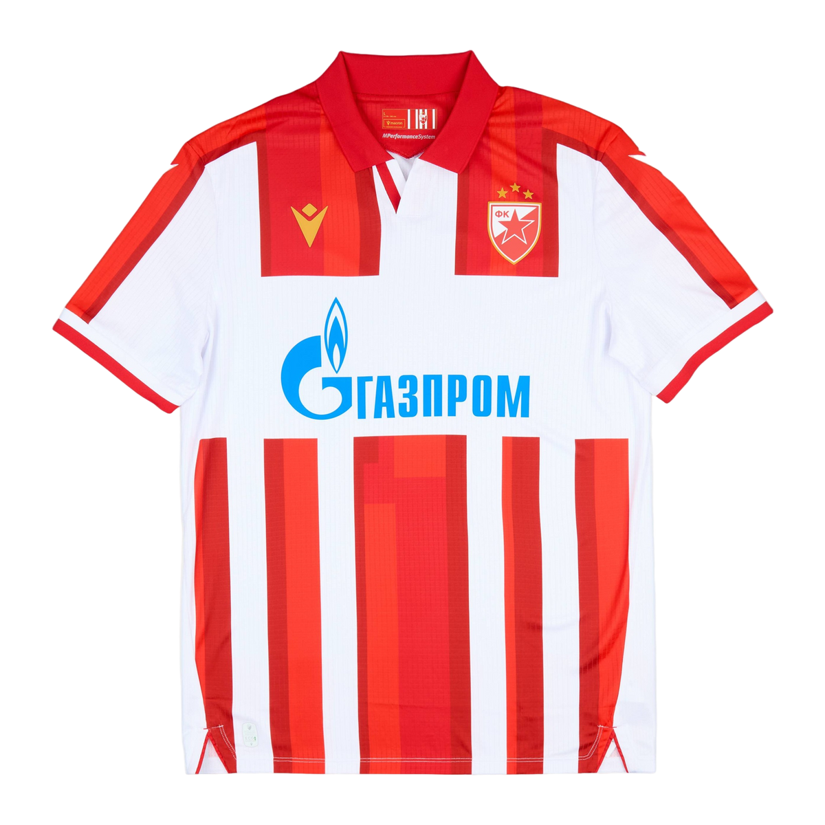 Macron Red Star Belgrade Home Shirt 2025/26, front